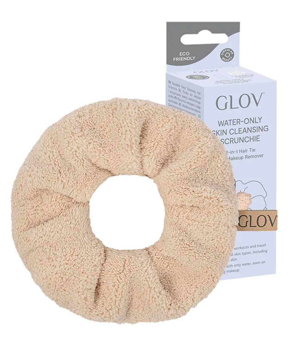 GLOV - Limpiador y coletero scrunchie Skin Cleansing - Desert Sand