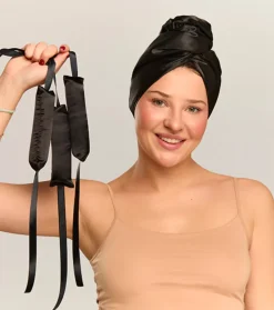 GLOV - Rulos para rizar el cabello sin calor Ribbon Rollers - Rojo