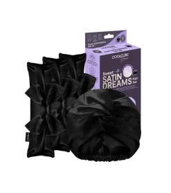 GLOV - Set para el cabello rulos rizadores sin calor + gorro protector satén Sweet Satin Dreams