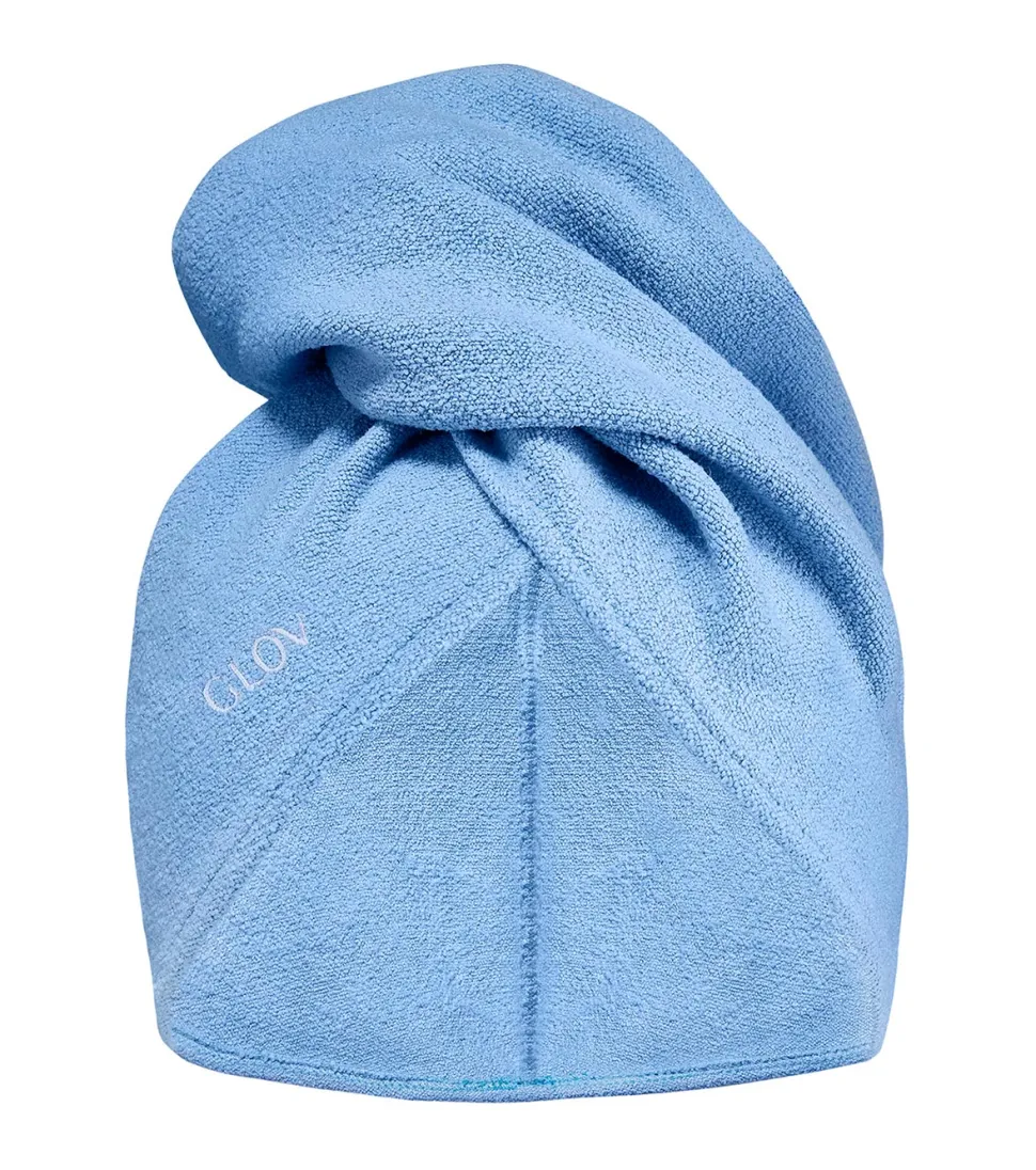 GLOV - Toalla para cabello de microfibra Hair Wrap - Azul