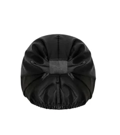 Gorro de satén anti-frizz para dormir - Negro
