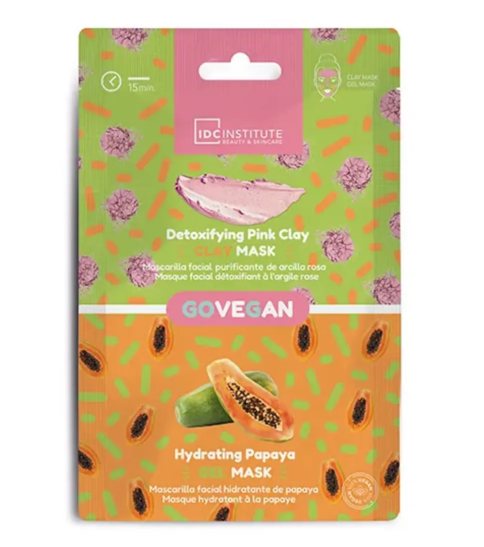 *GoVegan* - Mascarilla facial 2 en 1 - purificante e hidratante