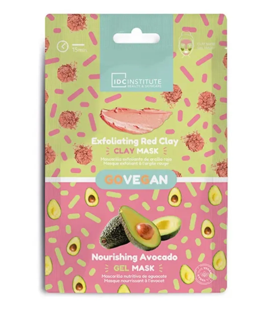 *GoVegan* - Mascarilla facial 2 en 1 - Exfoliante y nutritiva