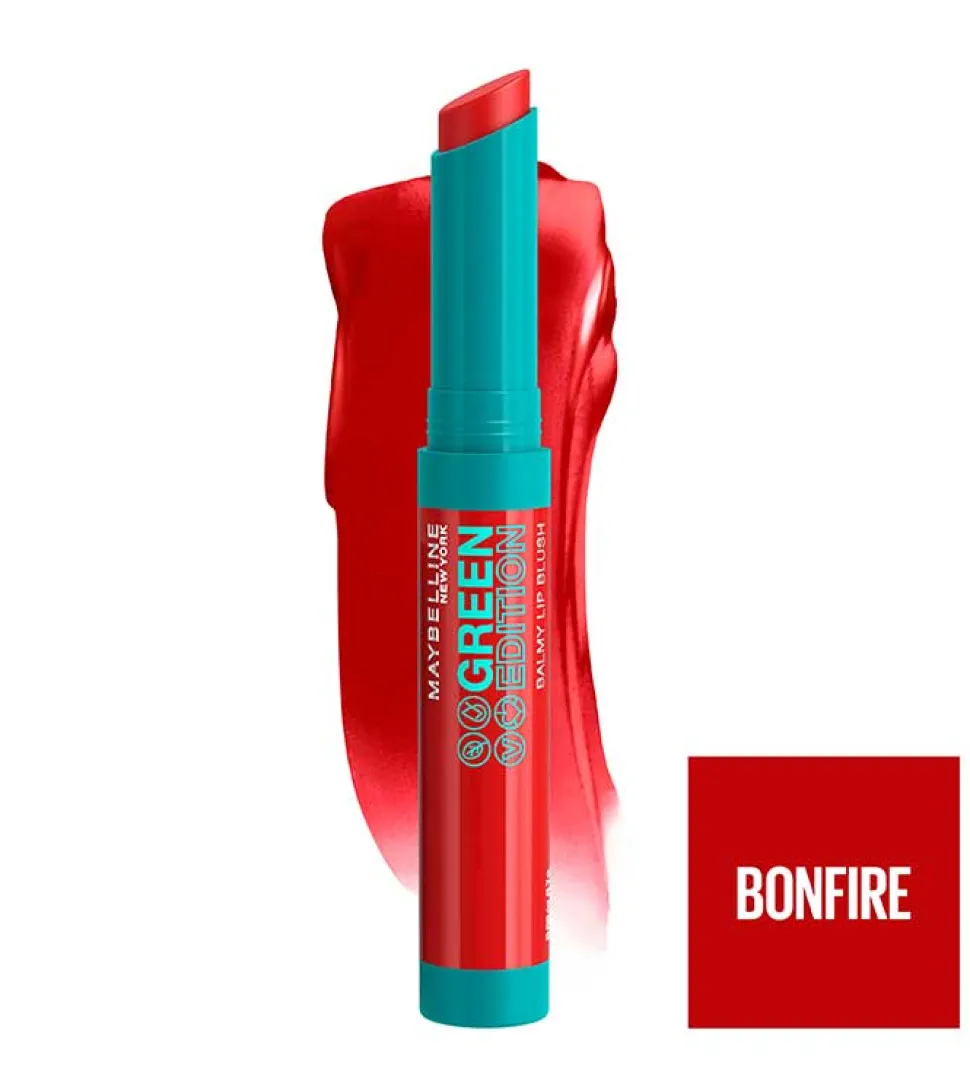 *Green Edition* - Bálsamo labial con color Balmy Lip Blush - 002: Bonfire