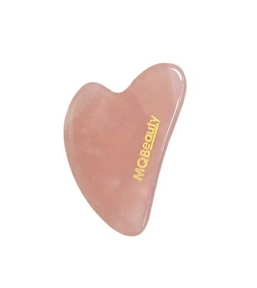 Gua Sha de cuarzo rosa