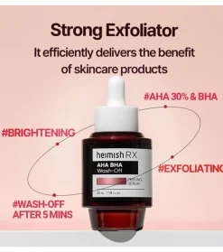 *Heimish RX* - Sérum exfoliante facial AHA BHA - Piel con acné