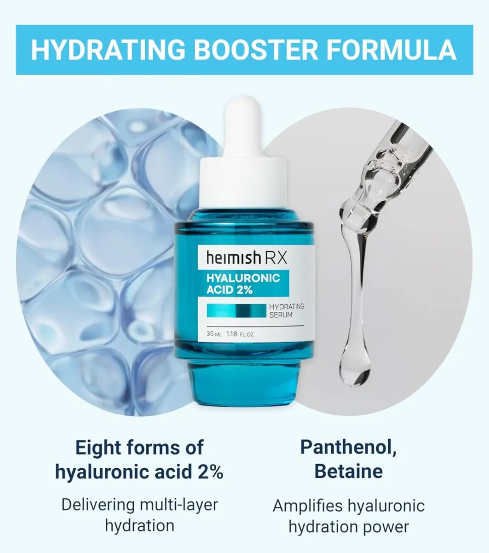 *Heimish RX* - Sérum hidratante Hyaluronic Acid 2% - Piel deshidratada