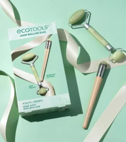 *Holidays* - Set rodillo facial y rodillo para contorno de ojos Jade Roller Duo