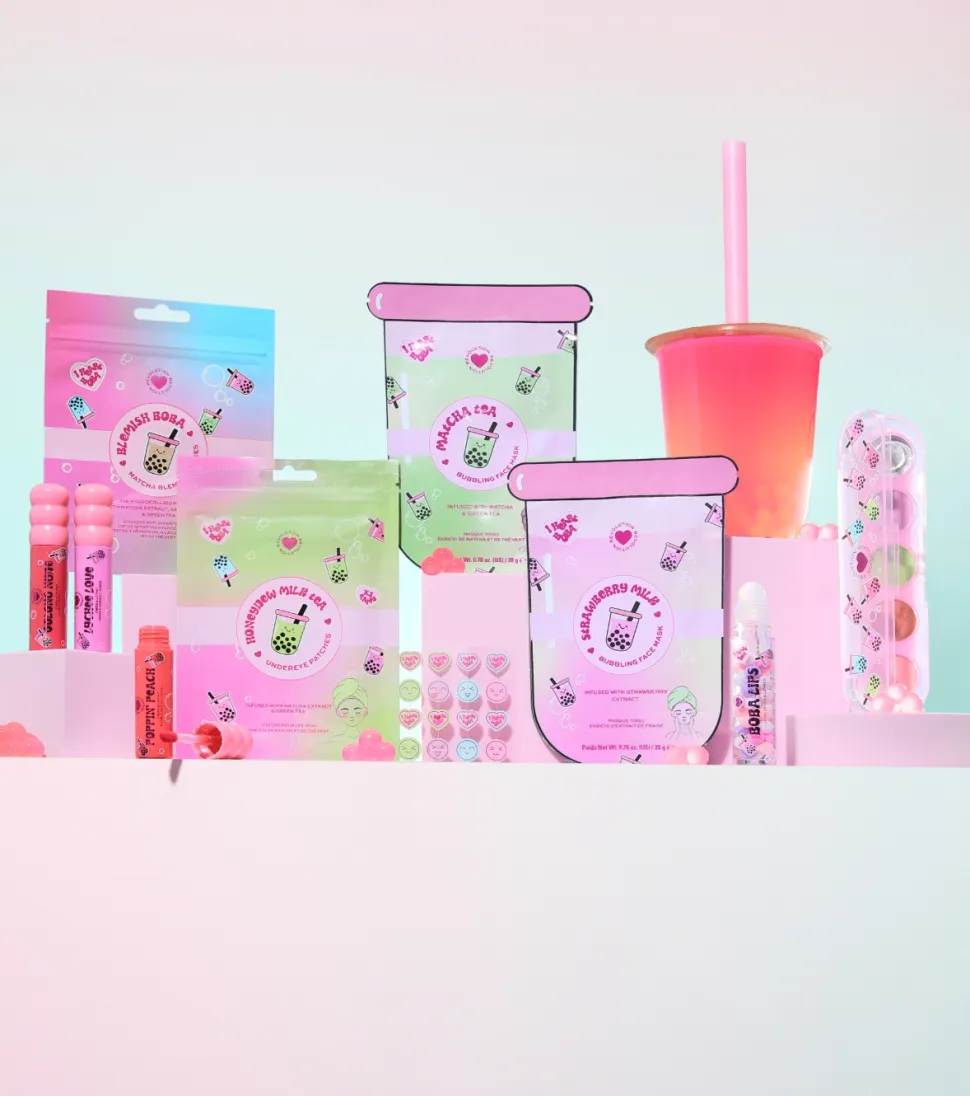 *I Heart Boba* - Parches para ojos Honeydew Mik Tea - Extracto de té matcha