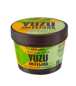 Jabón exfoliante corporal de yuzu y feijoa