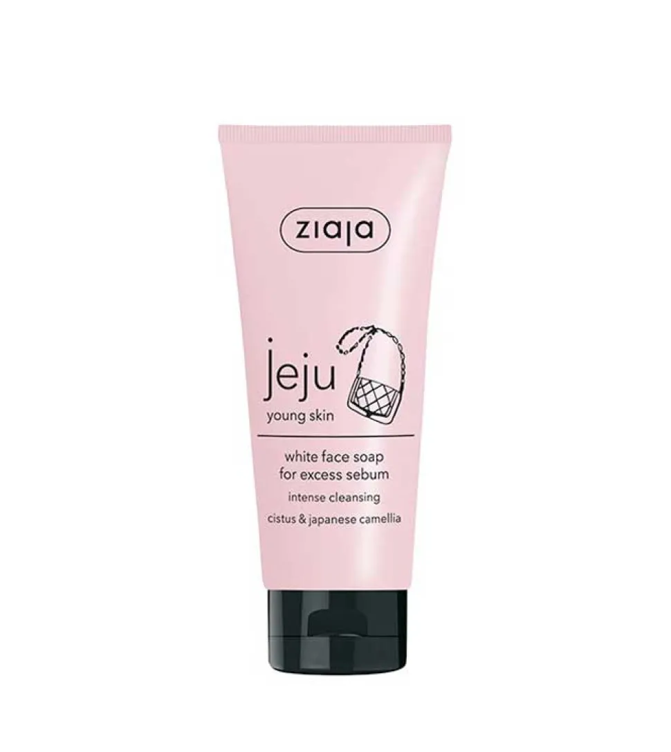 Jabón facial blanco Jeju Young Skin