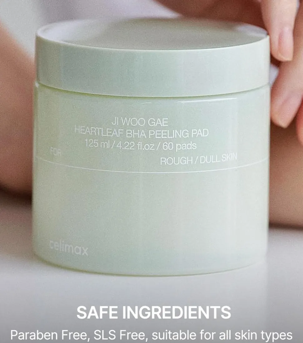 *Ji Woo Gae* - Almohadillas exfoliantes Heartleaf BHA