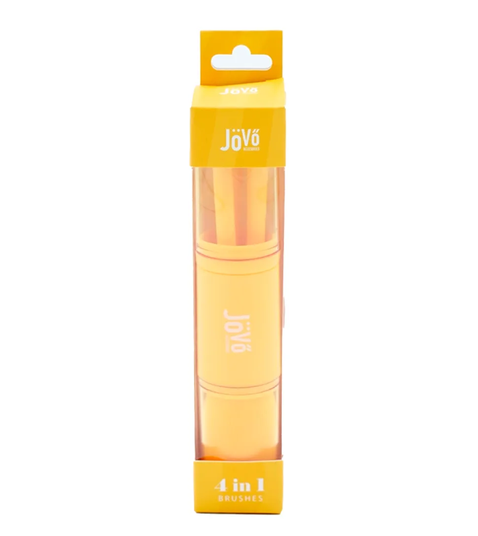 Jovo - Set de brochas de viaje 4 en 1