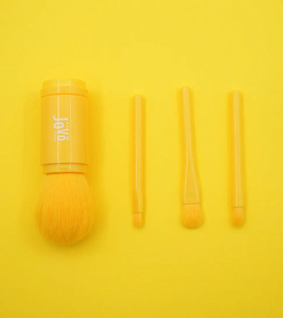 Jovo - Set de brochas de viaje 4 en 1