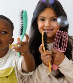 *Kids* - Cepillo para cabello Fingerbrush Care Mini - Pink