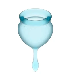 Kit de copas menstruales Feel Good (15 + 20 ml) - Azul Claro