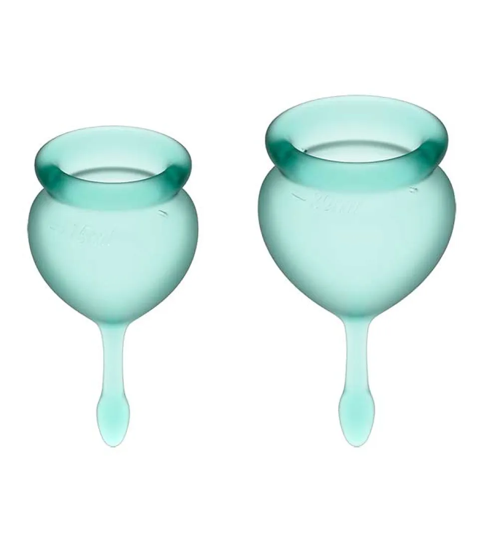 Kit de copas menstruales Feel Good (15 + 20 ml) - Verde Oscuro