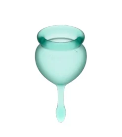 Kit de copas menstruales Feel Good (15 + 20 ml) - Verde Oscuro
