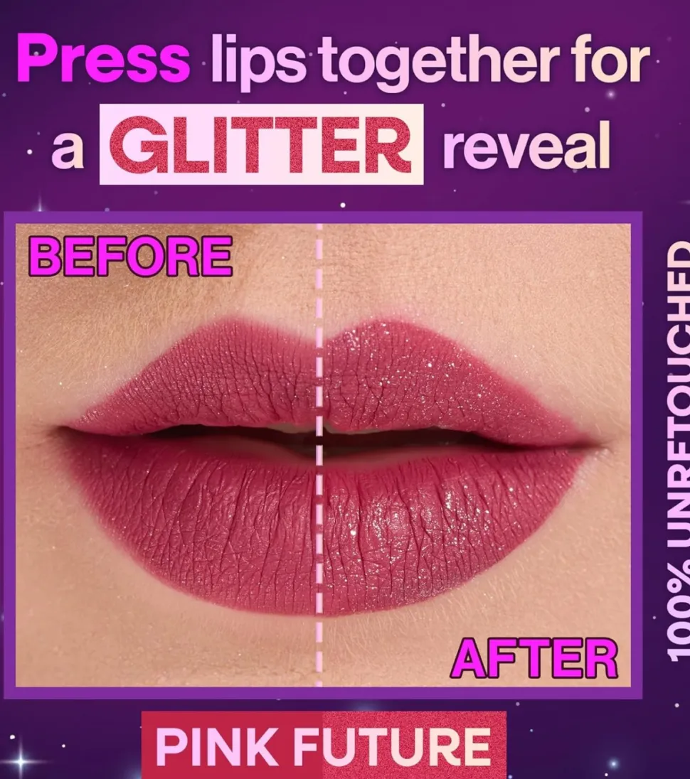Labial líquido con shimmer Mega Glitter - Pink Future