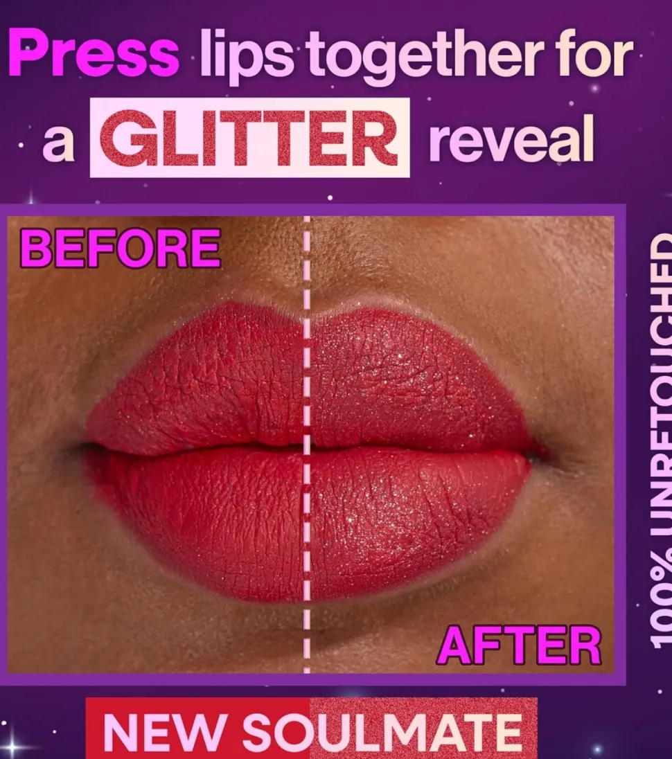 Labial líquido con shimmer Mega Glitter - New Soulmate