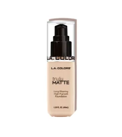 L.A Colors - Base de maquillaje Truly Matte - Porcelain