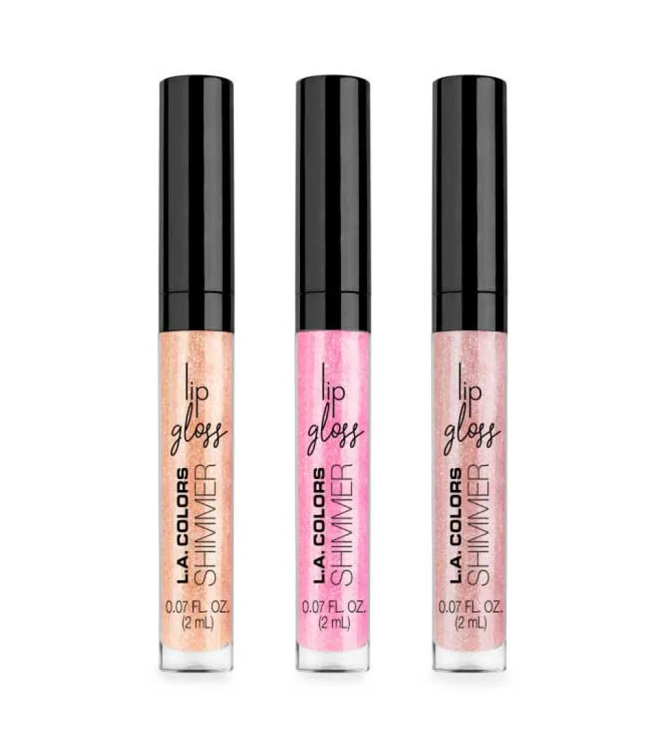 L.A Colors - Set de 3 brillos de labios Glowin' Glossies
