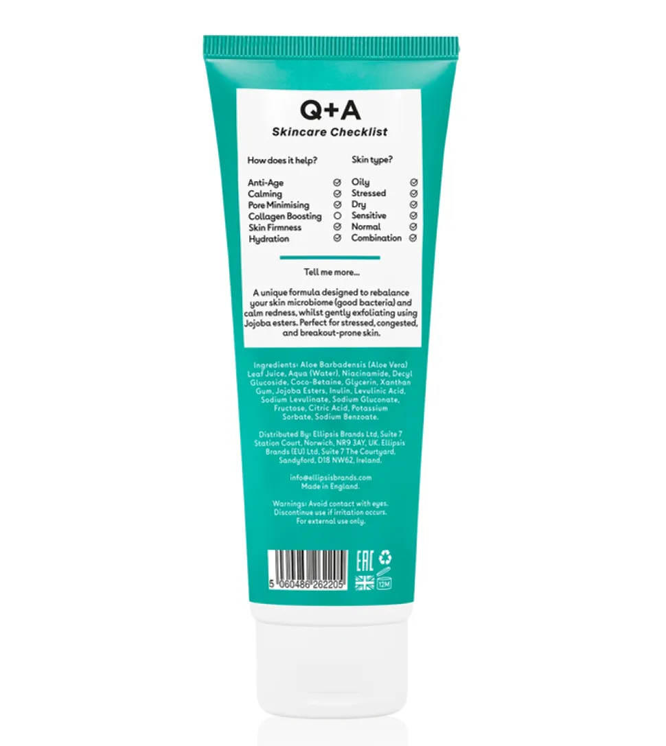 Limpiador exfoliante facial con niacinamida