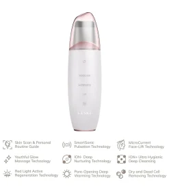 Limpiador MicroCurrent Skin Scrubber & Blackhead Remover 9 en 1 - White Rose Gold