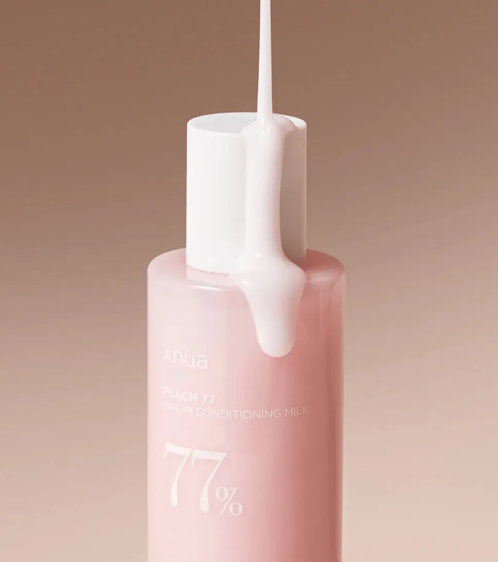 Loción facial hidratante con extracto de melocotón 77% y niacinamida