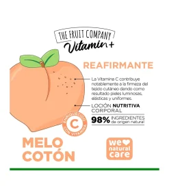 Loción nutritiva corporal Vitamin+ - Melocotón