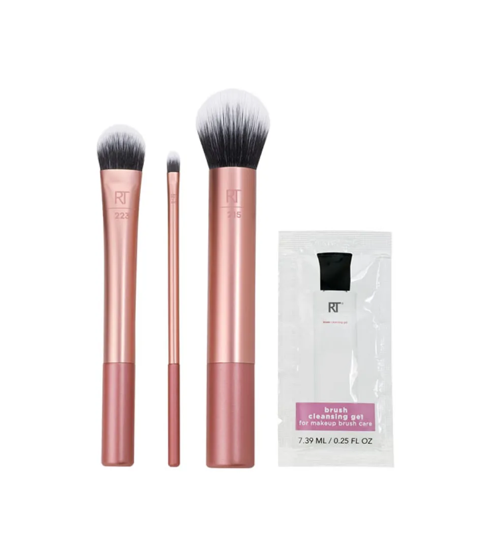 *Love IRL* - Set de brochas para rostro con limpiador Perfect Base Kit