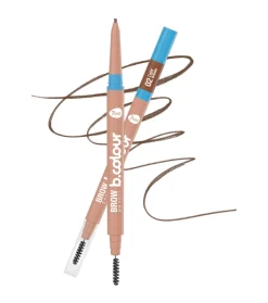 Lápiz de cejas + cepillo para cejas - 02: Light Brown
