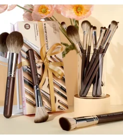 *Makeup Essentials in a Box* - Set de 15 brochas - Shimmer Brown