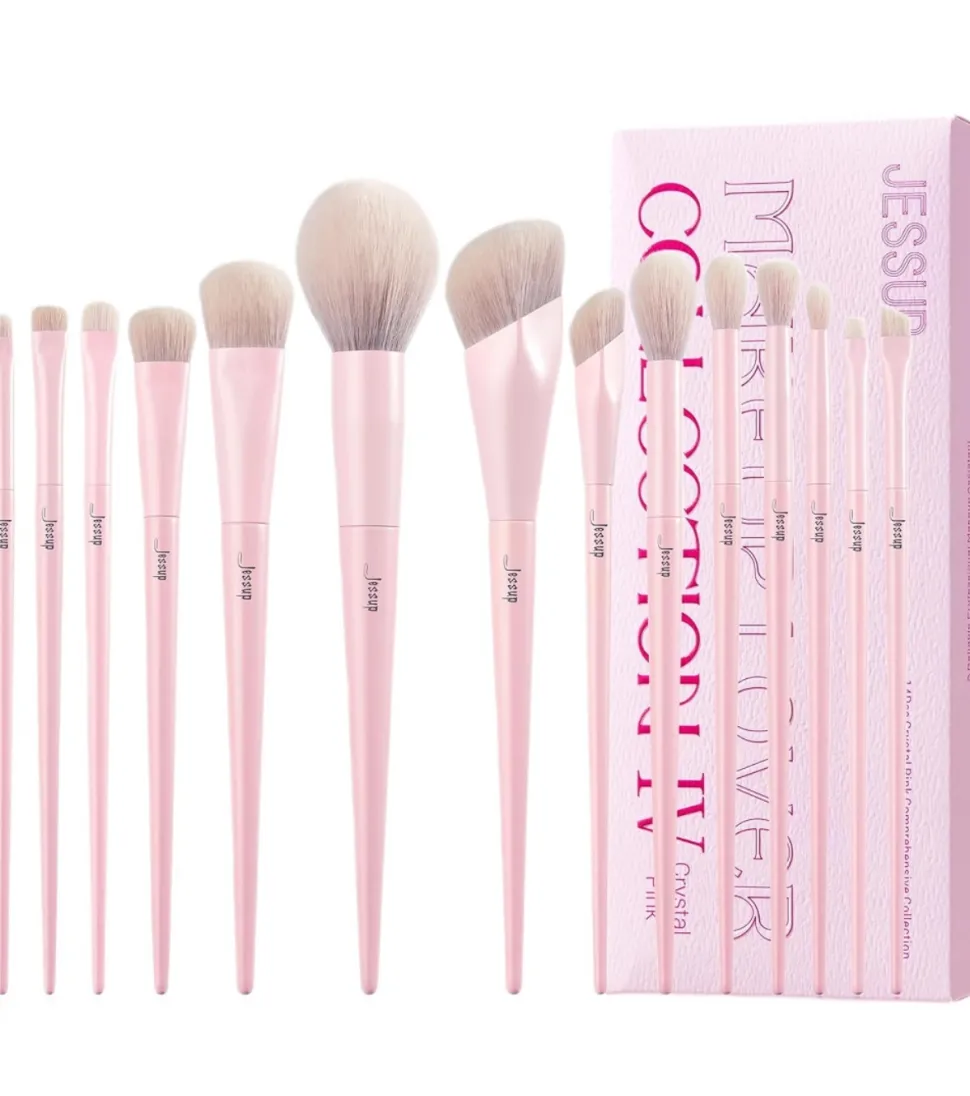 *Makeup Lover Collection IV* - Set de 14 brochas - Crystal Pink