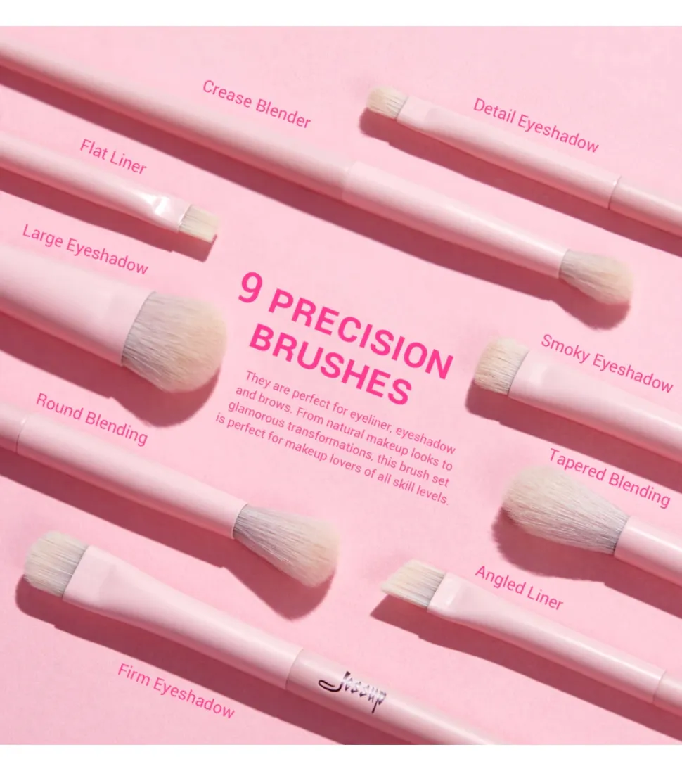 *Makeup Lover Collection IV* - Set de 14 brochas - Crystal Pink