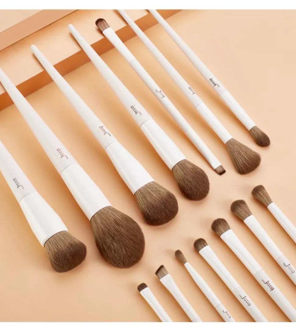 *Makeup Lover Collection* - Set de brochas 14 piezas - T329: Light Gray