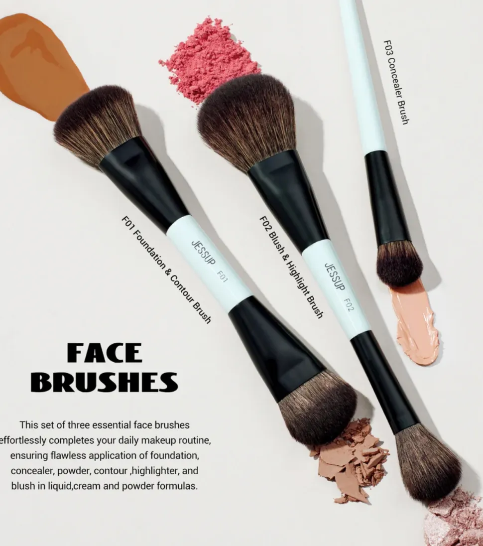 *Makeup Lover Collection V* - Set de 10 brochas - Bright Cyan