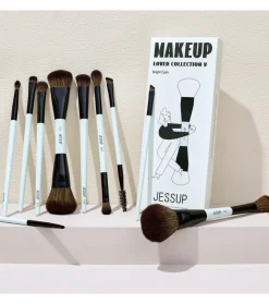 *Makeup Lover Collection V* - Set de 10 brochas - Bright Cyan