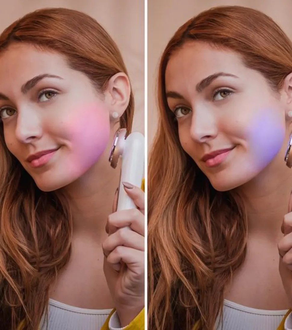 Masajeador facial eléctrico de fototerapia Bamba FaceCare Lightsonic