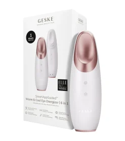 Masajeador para contorno de ojos Warm & Cool Energizer 6 en 1 - White Rose Gold