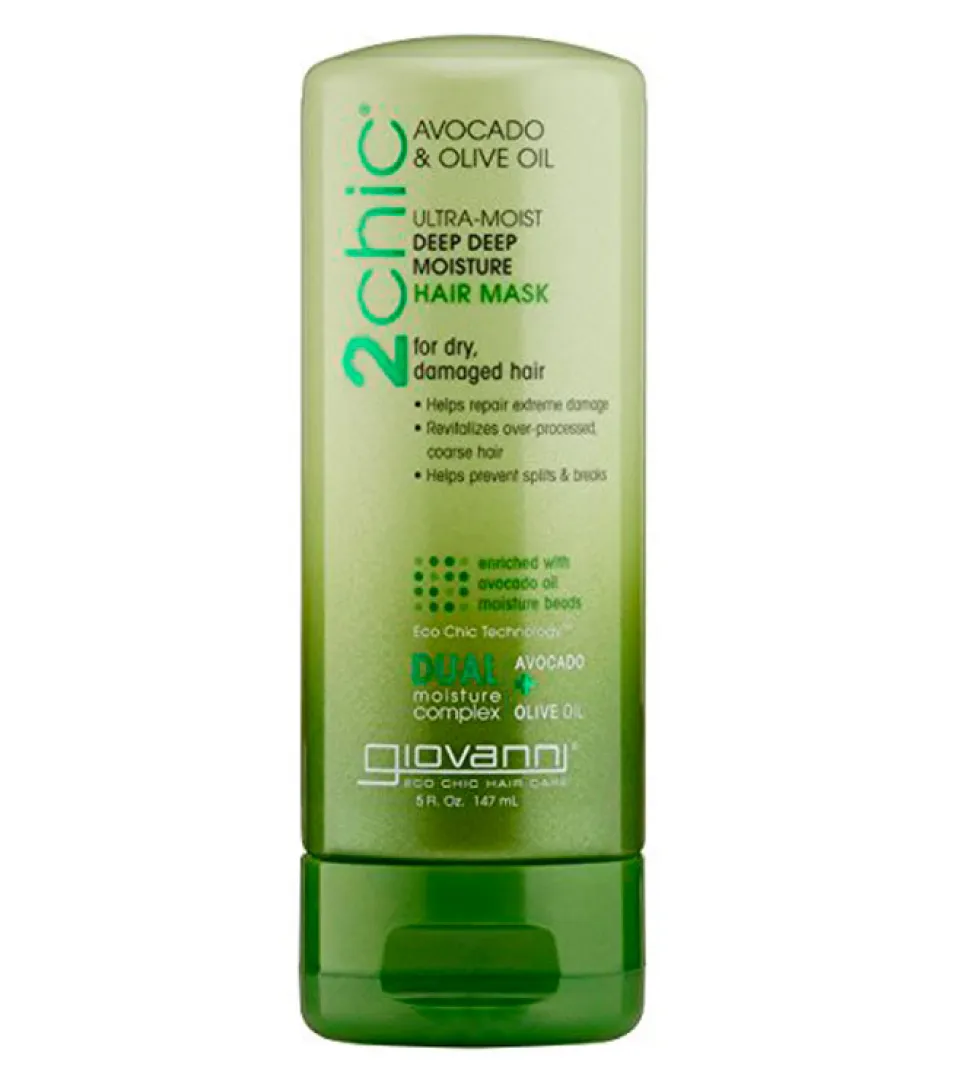 Mascarilla capilar ultra hidratante 2Chic - Aguacate y aceite de oliva