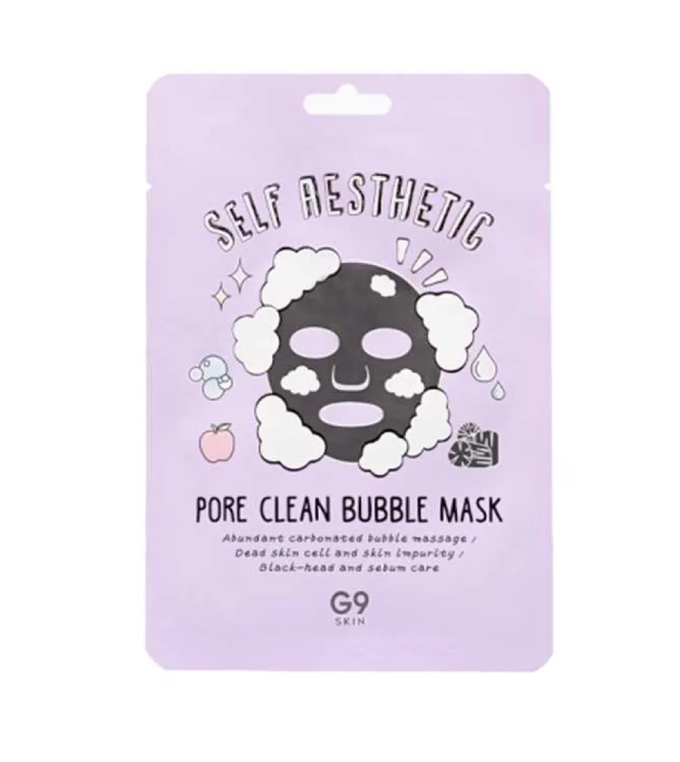 Mascarilla de rostro hidratante y purificante Self Aesthetic Pore Clean Bubble Mask