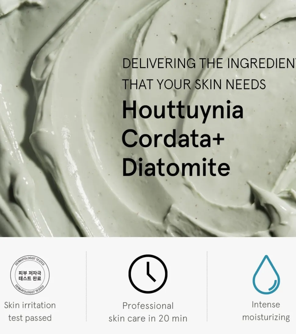 Mascarilla facial calmante Houttuynia Cordata