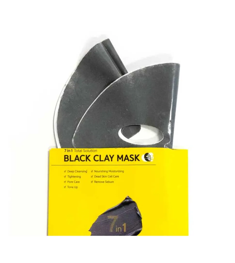Mascarilla facial de arcilla 7 in 1 Total Solution - Black Clay
