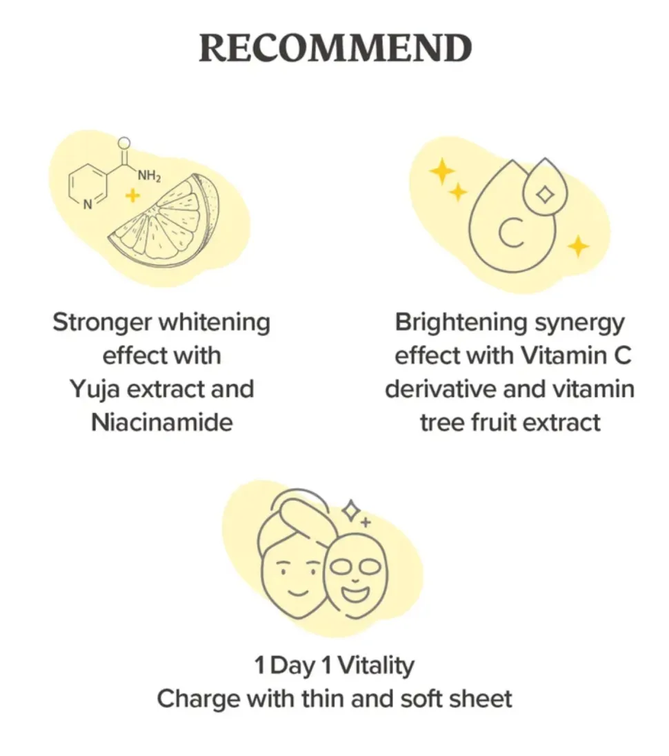 Mascarilla facial diaria Yuja C Vita - 30 uds