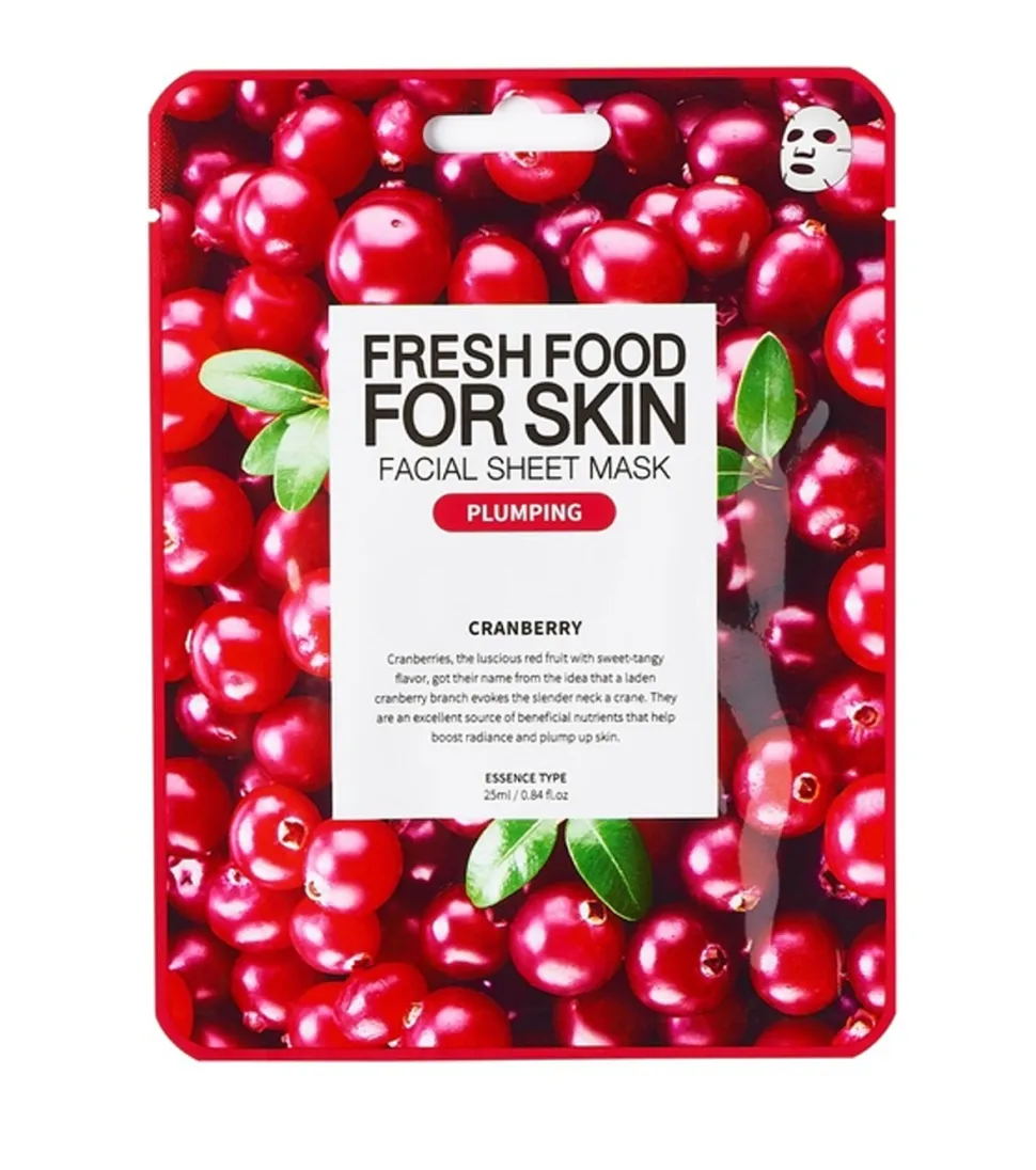 Mascarilla facial Fresh Food For Skin - Arándano rojo
