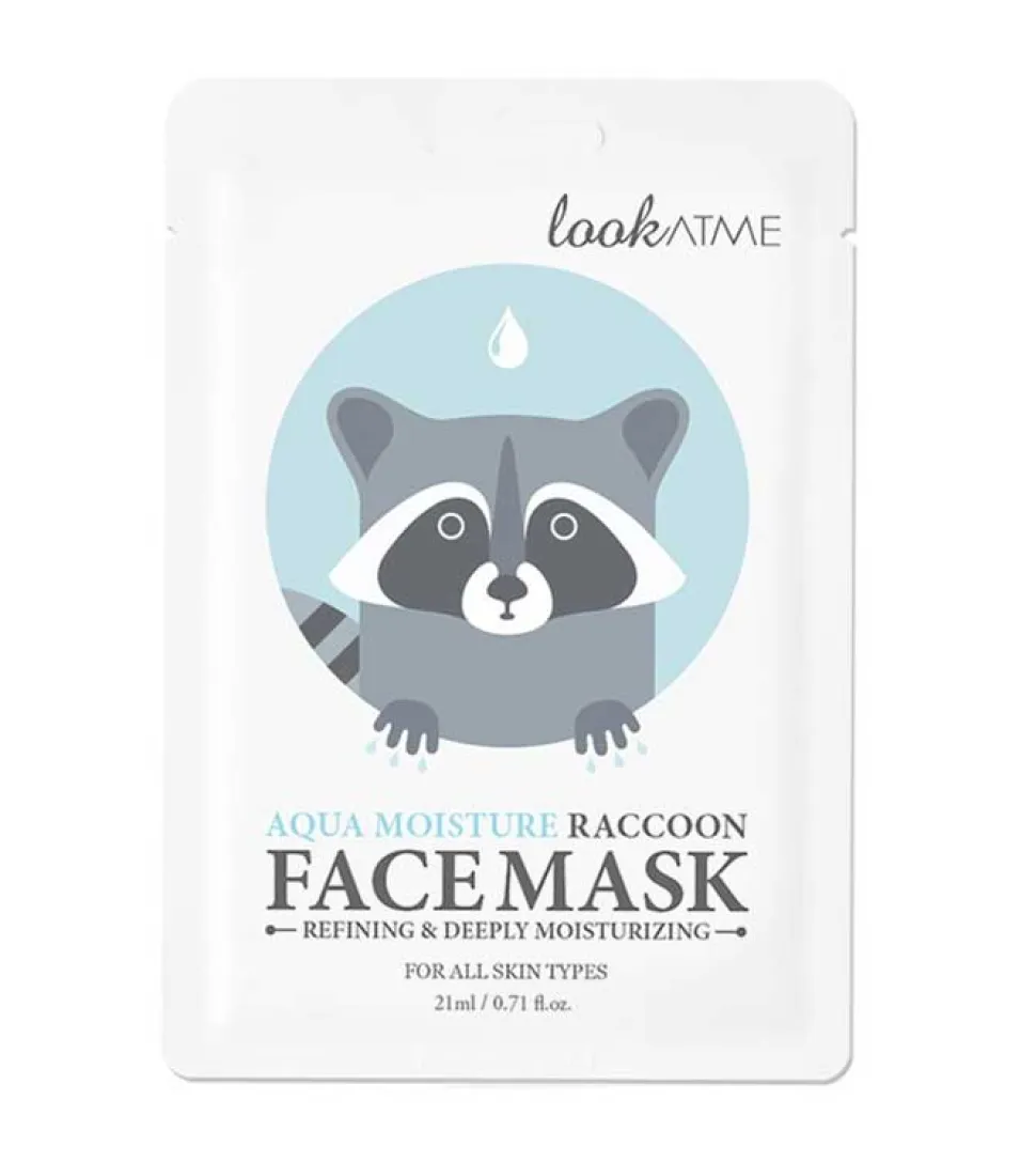Mascarilla facial hidratante - Aqua Moisture Raccoon