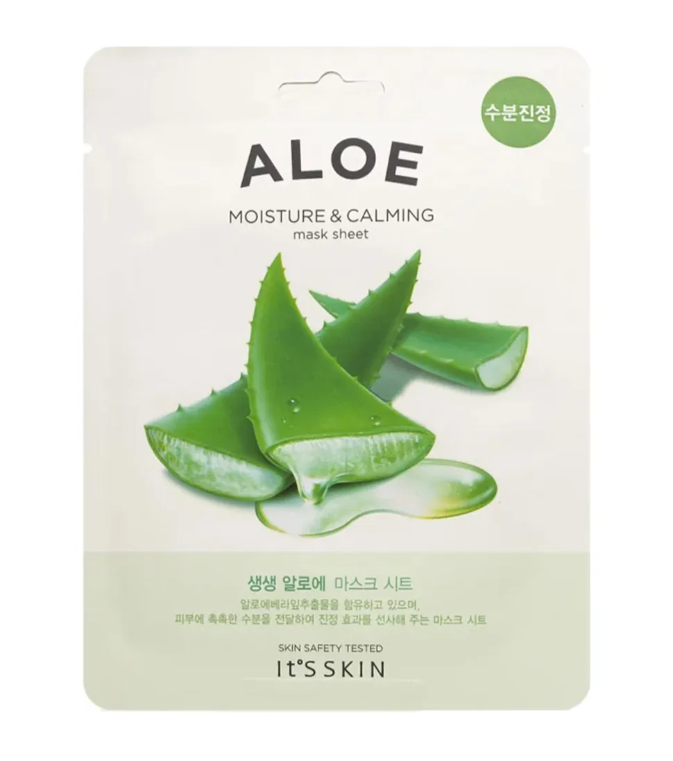 Mascarilla facial hidratante y calmante aloe vera