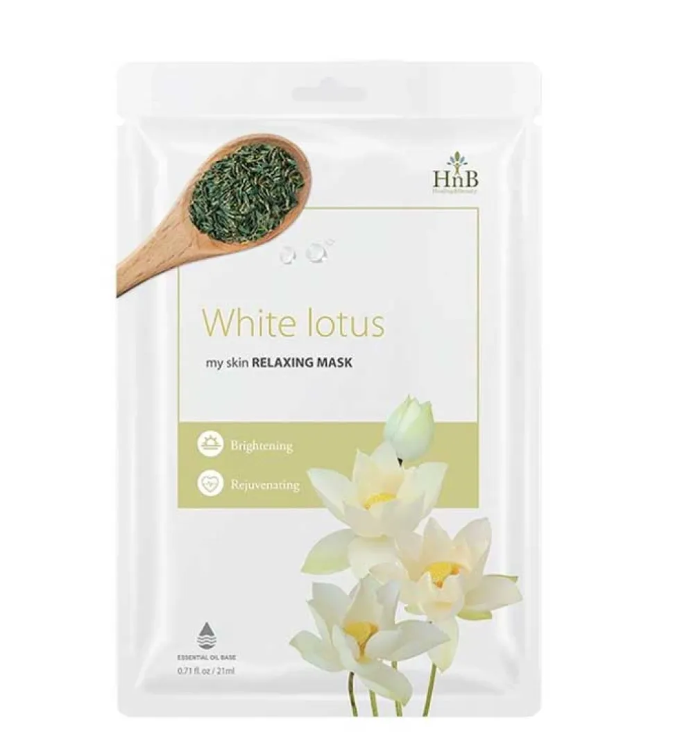 Mascarilla facial iluminadora - Loto Blanco