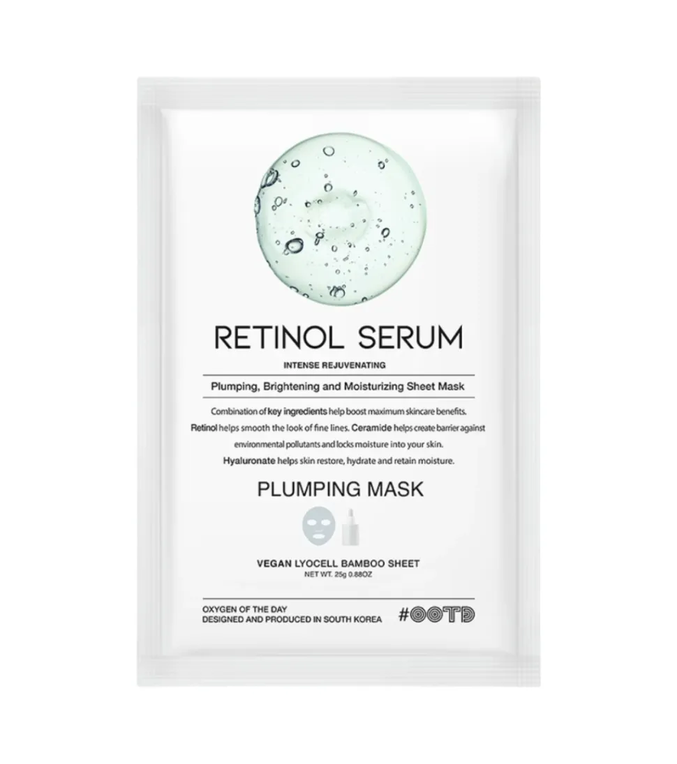Mascarilla facial rejuvenecedora Retinol Serum